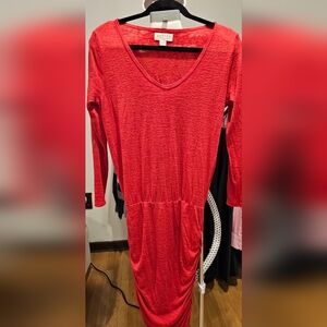 Velvet,by Graham & Spencer Red Long Sleeve Dress